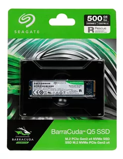 Disco sólido Seagate BarraCuda Q5 Barracuda 500GB negro