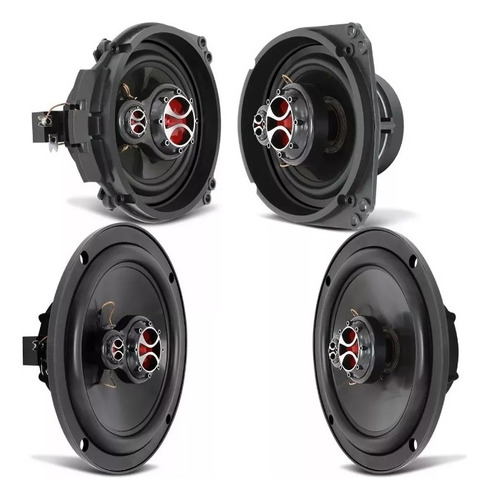 Kit Alto Falante Foxer Fiesta G3 6 E 4 Pol 240w - Kf.071