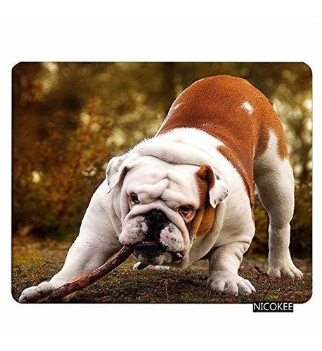 Nicokee Bulldog Alfombrilla De Ratón Para Juegos Bulldog Bit