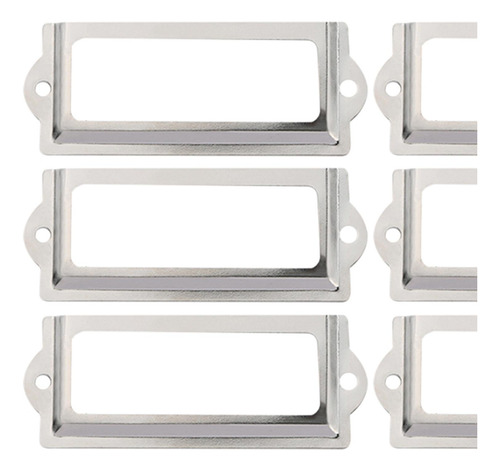 5 X 20x Retro Etiqueta Portaetiquetas Marco De Metal Cajón