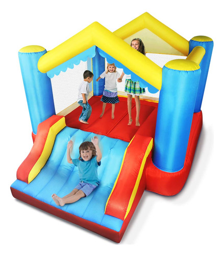 Yard Bounce House - Casa Inflable Con Tobogan De 12 Pies X 9