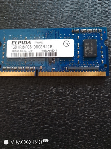 Memoria Ram Ddr 3 De Laptop De 1 Gb (Usado)