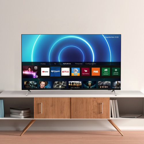 Imagem 8 de 8 de Smart Tv 4k 50'' Hdr 50pug7625 Bluetooth 3 Hdmi Philips