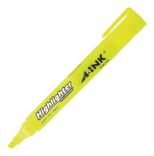 12 Marcatextos A-ink Resaltador Punta Cincel Color A Elegir