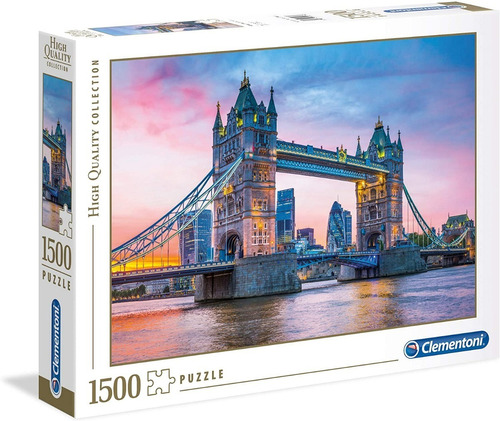 Puzzle Tower Bridge Sunset 1500 Piezas Clementoni Nuevo