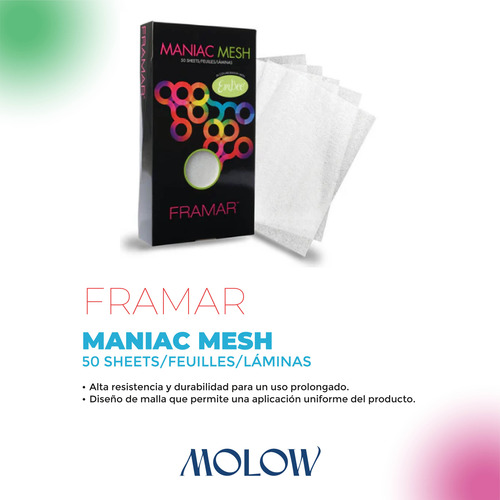 Framar Maniac Mesh 50 Laminas Para Coloración