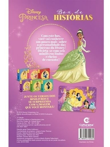 Imagem 4 de 4 de Box De Livros De Histórias Princesas 6 Livrinhos - Culturama
