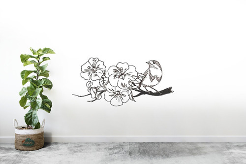 Vinil Decorativo Floral Sticker De Pared