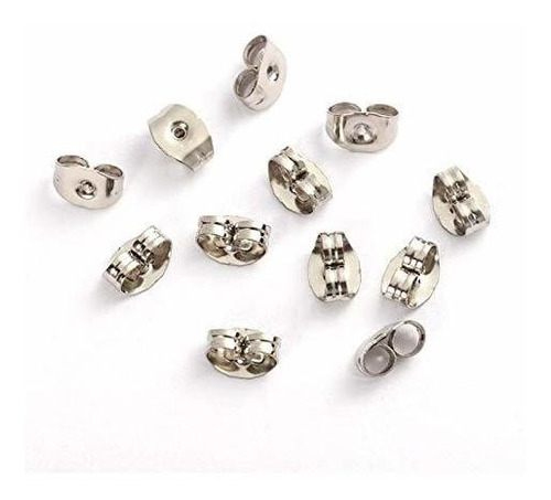 Suweile Ehgou 100pcs 6x4.5mm Oro Plata Tono Acero Inoxidable