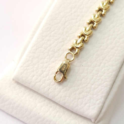 Imagen 2 de 2 de Pulsera Diseño Italy Oro 18kts/750 6,3grs 19,5x0,5cm Brumat