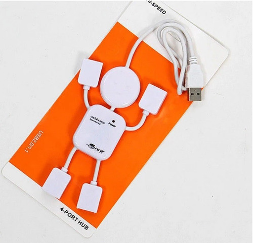 Imagen 5 de 9 de Hub Concentrador Multi Contacto Usb 4 Puertos Switch Muñeco