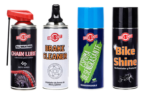 Kit Mantenimiento Desengrasante Lubricante De Cadena Moto
