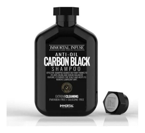  Shampoo De Cabello Y Barba Carbon Black 500ml Immortal Nyc