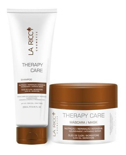 Kit La Riccy Therapy Care Shampoo 250ml + Mascara 250gr