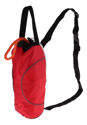 Bolsa De Tiro Bolsa 21 Metros Cuerda Reflectante Rojo Negro Bolsa De Tiro Bolsa 21 Metros Cuerda Reflectante Rojo Negro