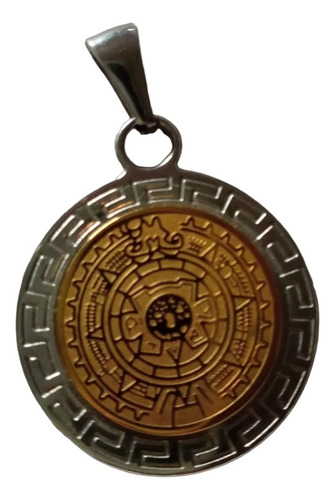 Medalla Dije Calendario Maya Joyería Fini ( Cancún) Acero