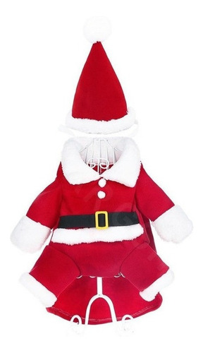 Imagen 3 de 8 de Desfraces Traje Gorros Santa Gatos Perro Pequeño S Navideño