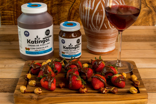 Crema De Avellana Con Chocolate, Natural Y Sin Azúcar,marca Katingos, 1 Kg