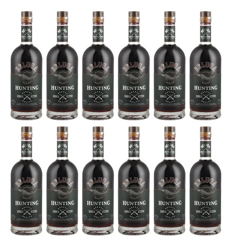Pack De 12 Licor Beluga Hunting Herbal Bitter 700 Ml