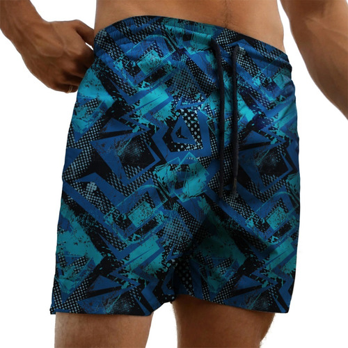 Short De Baño - Malla, De Hombre Sublimada Mod. Ocean.