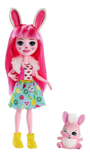 Imagem 2 de 4 de Boneca Enchantimals Rosa Bree Bunny E Coelho Twist Original