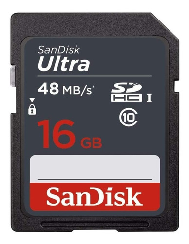 10 Tarjetas De Memoria 16 Gb Sandisk Utra Sdhc Uhs-i Card