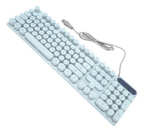 Teclado Para Juegos Usb Redondo Con 104 Teclas Retroiluminad