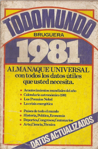 Almanaque Universal Todo Mundo 1981 Bruguera