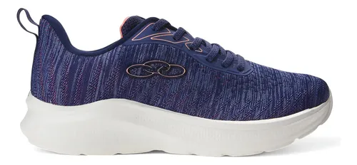 Tênis Casual Feminino Nyx Olympikus Liso 37 Azul/rosa/branco Texturizado 38 Br — R$ 143,99 em Mercado Livre, 24% OFF