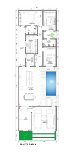 Imagem 4 de 6 de Planta De Casa 4 Quartos - Projeto Arquitetônico Completo