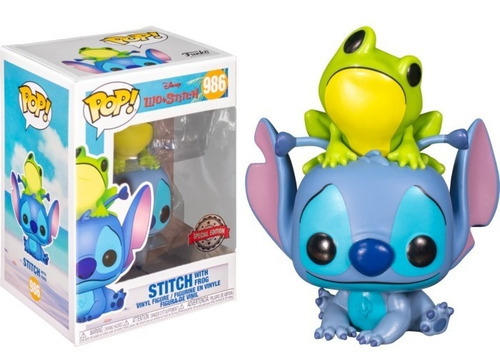 Funko Pop Stitch With Frog #986 Special Edition Sticker