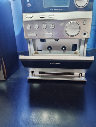 Minicomponente Phillips Mc145/55 Cassetera Radio Am/fm Leer! Negro 2 W (Usado)