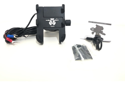 Suporte Celular Alumínio Para Motos 360º Com Carregador Usb!