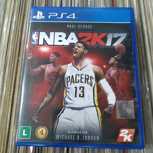 Nba 2k17 Paul George Michael Jordan Jogo Ps4 Playstation 