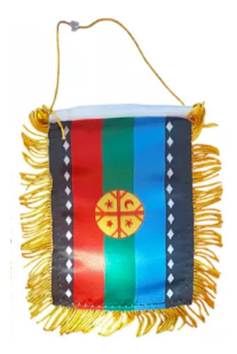 Bandera Mapuche Auto Vehiculo Fiestas Patrias Envio Gratis