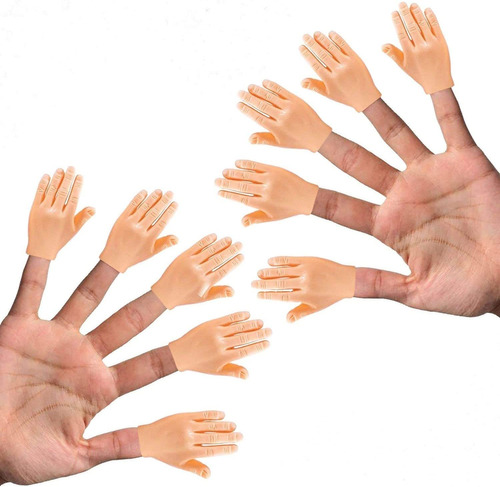 Tiny Hands (high Five) - Juego De 6 Marionetas De Mano Plana