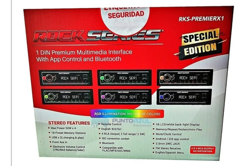 Auto Estéreo Rock Series Rks-premierx1 Usb Bt Aux Fm Siri (Usado)