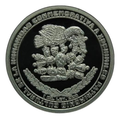 Medalla Conmemorativa A Xochimilco Y Al Ajolote