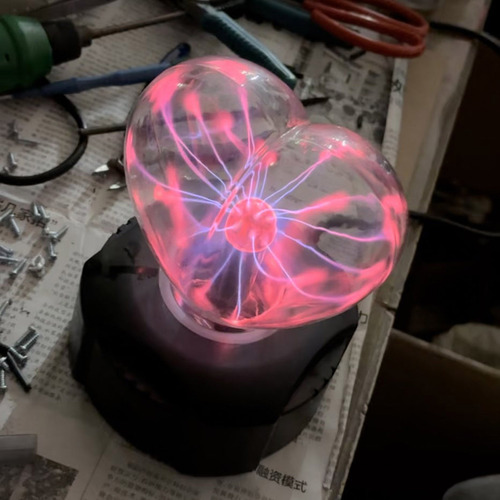 Luz Nocturna B Con Forma De Bola De Plasma En Forma De Coraz