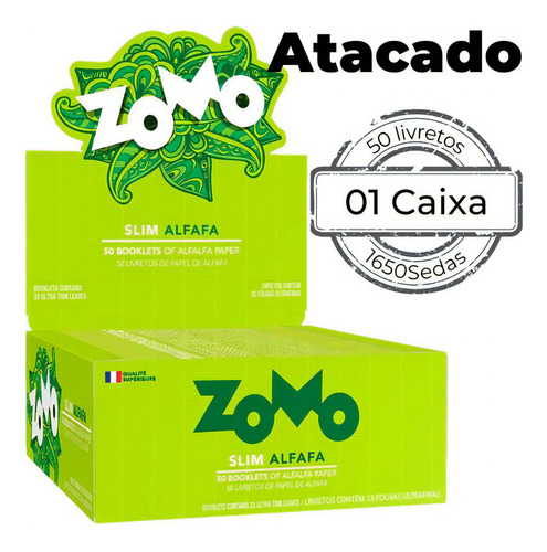 Seda Zomo Alfafa Slim Display Com 50 Livretos