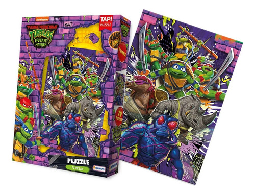 Rompecabezas 70 Tortugas Ninja Nickelodeon Puzzle Lelab