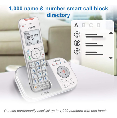 Teléfono Inalámbrico Vtech Vs112-37 Dect 6.0 Bluetooth 3...