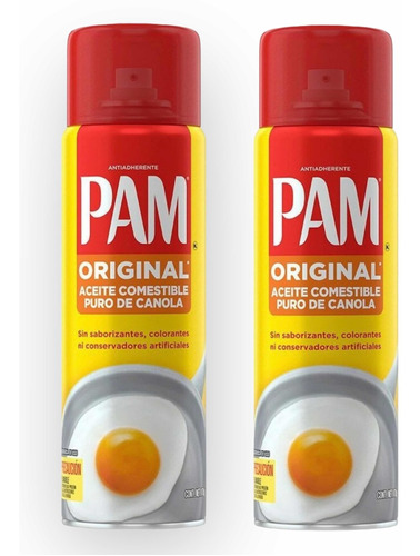 Aceite Puro De Canola Pam Original  Latas 2 Pack Cocina