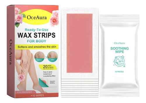 Tiras De Cera F Para Cuerpo, 20 Unidades, Para Cabello Remo