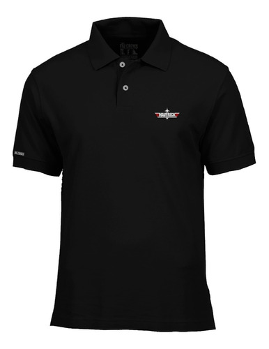 Camiseta Tipo Polo Maverick Logo Avion Estrella Top Gun Php