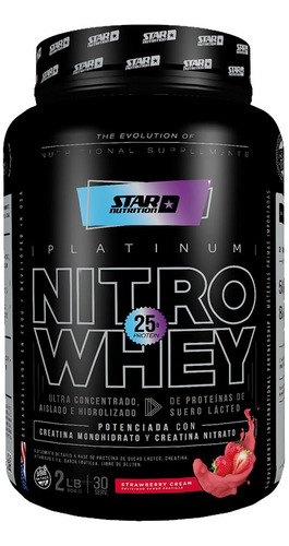 Star Nutrition Nitro Whey X 1kg - Proteina Sabor Frutilla