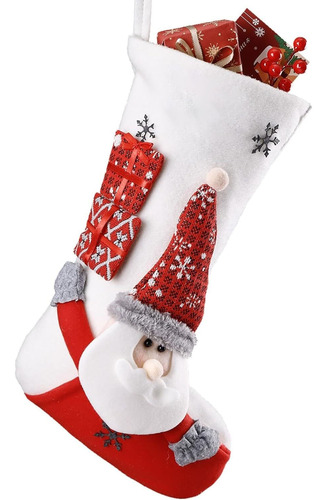 Calcetines Navideños 3d Papá Noel Reno Muñeco De Nieve