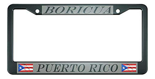 Portaplacas Metálico Boricua Puerto Rico