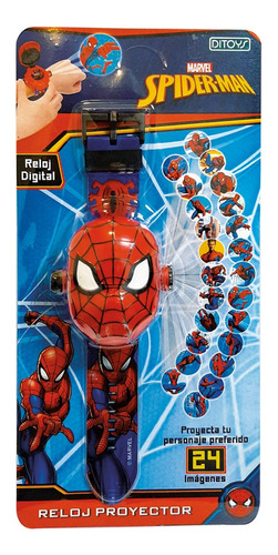 Spiderman Reloj Proyector Pulsera Digital Marvel 2540 Edu