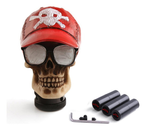 Manual Del Coche Manual Gear Shift Lever Head Cráneo Gorra